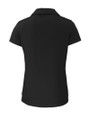 Texas Longhorns College Vault Cutter & Buck Daybreak Eco Recycled Womens V-neck Polo Black Mannequin Back