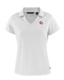 Oklahoma Sooners Vintage Cutter & Buck Daybreak Eco Recycled Womens V-neck Polo White Mannequin