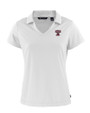 Texas A and M Aggies College Vault Cutter & Buck Daybreak Eco Recycled Womens V-neck Polo White Mannequin
