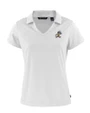 ETSU Buccaneers College Vault Cutter & Buck Daybreak Eco Recycled Womens V-neck Polo White Mannequin