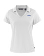 Montana State Bobcats College Vault Cutter & Buck Daybreak Eco Recycled Womens V-neck Polo White Mannequin