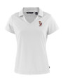 Minnesota Golden Gophers College Vault Cutter & Buck Daybreak Eco Recycled Womens V-neck Polo White Mannequin