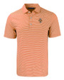Tennessee Volunteers College Vault - Cutter & Buck Forge Eco Double Stripe Stretch Recycled Mens Polo College Orange/White Mannequin
