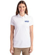 Montana State Bobcats College Vault Cutter & Buck Advantage Eco Tri-Blend Pique Womens Polo White Front