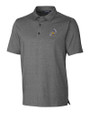ETSU Buccaneers College Vault Cutter & Buck Forge Heathered Stretch Mens Polo Charcoal Heather Mannequin