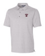 Texas A and M Aggies College Vault Cutter & Buck Forge Heathered Stretch Mens Polo Polished Heather Mannequin