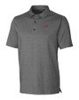 SMU Mustangs College Vault Cutter & Buck Forge Heathered Stretch Mens Polo CCH_MANN_HG 