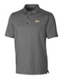Vanderbilt Commodores College Vault Cutter & Buck Forge Heathered Stretch Mens Polo Charcoal Heather Mannequin