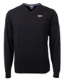 Vanderbilt Commodores College Vault Cutter & Buck Lakemont Tri-Blend Mens V-Neck Pullover Sweater Black Mannequin