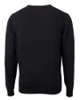 Vanderbilt Commodores College Vault Cutter & Buck Lakemont Tri-Blend Mens V-Neck Pullover Sweater Black Mannequin Back