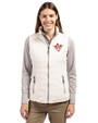 Texas Longhorns College Vault Cutter & Buck Rainier PrimaLoft® Womens Eco Insulated Full Zip Puffer Vest Coconut Front