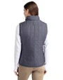 ETSU Buccaneers College Vault Cutter & Buck Rainier PrimaLoft® Womens Eco Insulated Full Zip Puffer Vest Anthracite Melange Back