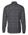 Tennessee Volunteers College Vault - Cutter & Buck Traverse Stretch Eco Camo Print Quarter Zip Mens Pullover Black Mannequin Back