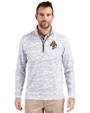 Tennessee Volunteers College Vault - Cutter & Buck Traverse Stretch Eco Camo Print Quarter Zip Mens Pullover Charcoal Front