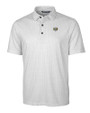 North Carolina Tar Heels College Vault Cutter & Buck Pike Double Dot Print Stretch Mens Polo Charcoal Mannequin