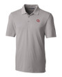 Oklahoma Sooners Vintage Cutter & Buck Forge Stretch Mens Big and Tall Polo Polished Medium Gray Mannequin