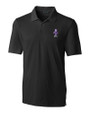 Kansas State Wildcats Wabash Vintage Cutter & Buck Forge Stretch Mens Big and Tall Polo Black Mannequin