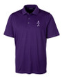 Kansas State Wildcats Wabash Vintage Cutter & Buck Forge Stretch Mens Big and Tall Polo College Purple Mannequin
