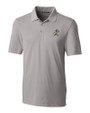 ETSU Buccaneers College Vault Cutter & Buck Forge Stretch Mens Big and Tall Polo Polished Medium Gray Mannequin