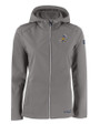 ETSU Buccaneers College Vault Cutter & Buck Evoke Softshell Recycled Full Zip Womens Jacket EG_MANN_HG 
