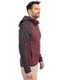 Minnesota Golden Gophers College Vault Cutter & Buck Mainsail Full Zip Hooded Mens Jacket Bordeaux Heather/Charcoal Heather Side