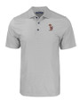 Minnesota Golden Gophers College Vault Cutter & Buck Pike Eco Tonal Geo Print Stretch Recycled Mens Big & Tall Polo Elemental Grey Mannequin