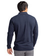 ETSU Buccaneers College Vault Cutter & Buck Advantage Eco Tri-Blend Pique Mens Long Sleeve Polo Liberty Navy Back