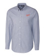 Dayton Flyers College Vault Cutter & Buck Stretch Oxford Mens Long Sleeve Dress Shirt Light Blue Mannequin
