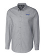 Montana State Bobcats College Vault Cutter & Buck Stretch Oxford Mens Long Sleeve Dress Shirt Charcoal Mannequin