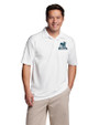 Citadel Bulldogs Vintage Cutter & Buck CB Drytec Genre Textured Solid Mens Big and Tall Polo White Front