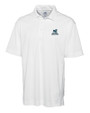 Citadel Bulldogs Vintage Cutter & Buck CB Drytec Genre Textured Solid Mens Big and Tall Polo White Mannequin