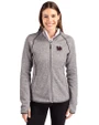 South Carolina Gamecocks College Vault Cutter & Buck Mainsail Full Zip Hooded Womens Jacket Polished Heather Front