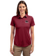 South Carolina Gamecocks College Vault Cutter & Buck Prospect Eco Textured Stretch Recycled Womens Short Sleeve Polo Chutney Front