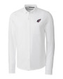 Arizona Cardinals Americana Cutter & Buck Advantage Tri-Blend Pique Long Sleeve Knitted Mens Button Down White Mannequin