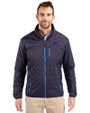 Atlanta Falcons Americana Cutter & Buck Rainier PrimaLoft® Mens Eco Insulated Full Zip Puffer Jacket Dark Navy Front