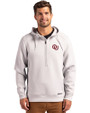 Oklahoma Sooners Vintage Cutter & Buck Roam Epic Versatility Half Zip Recycled Mens Hooded Pullover Solitare Front