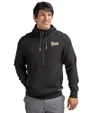 Vanderbilt Commodores College Vault Cutter & Buck Roam Epic Versatility Half Zip Recycled Mens Hooded Pullover Black Front