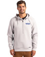 Montana State Bobcats College Vault Cutter & Buck Roam Epic Versatility Half Zip Recycled Mens Hooded Pullover Solitare Front