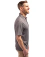 Texas Longhorns College Vault Cutter & Buck Forge Eco Stretch Recycled Mens Polo Elemental Grey Side