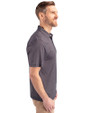 Vanderbilt Commodores College Vault Cutter & Buck Pike Eco Symmetry Print Stretch Recycled Mens Polo Black/White Side