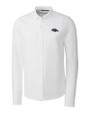 Baltimore Ravens Americana Cutter & Buck Advantage Tri-Blend Pique Long Sleeve Knitted Mens Button Down White Mannequin