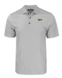 Vanderbilt Commodores College Vault Cutter & Buck Pike Eco Tonal Geo Print Stretch Recycled Mens Polo Elemental Grey Mannequin