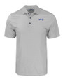 Montana State Bobcats College Vault Cutter & Buck Pike Eco Tonal Geo Print Stretch Recycled Mens Polo Elemental Grey Mannequin