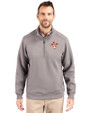Texas Longhorns College Vault Cutter & Buck Roam Epic Versatility Recycled Quarter Zip Mens Pullover Elemental Grey Front