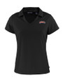 Delaware State Hornets Cutter & Buck Daybreak Eco Recycled Womens V-neck Polo Black Mannequin