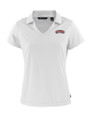 Delaware State Hornets Cutter & Buck Daybreak Eco Recycled Womens V-neck Polo White Mannequin