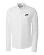 Buffalo Bills Americana Cutter & Buck Advantage Tri-Blend Pique Long Sleeve Knitted Mens Button Down White Mannequin
