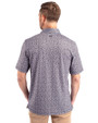 Chicago White Sox Cutter & Buck Pike Magnolia Print Stretch Mens Polo Black/Polished Back