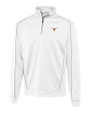 Texas Longhorns Cutter & Buck Men's CB DryTec Edge Half Zip White Mannequin