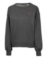 Texas Longhorns Cutter & Buck Saturday Cotton Blend Womens Crew Neck Sweatshirt Charcoal Heather Mannequin
